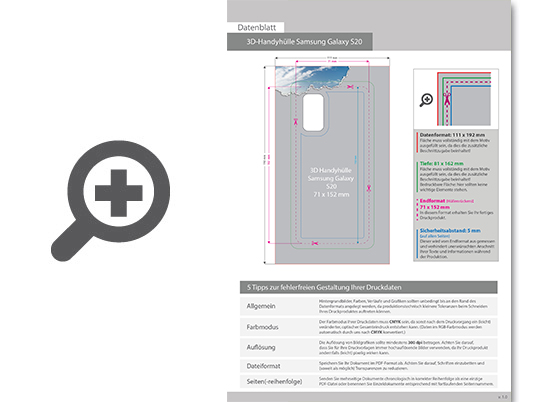 Product Bild standard-handyh__lle_f__r_samsung_s20__4_0-farbig_einseitig_bedruckt